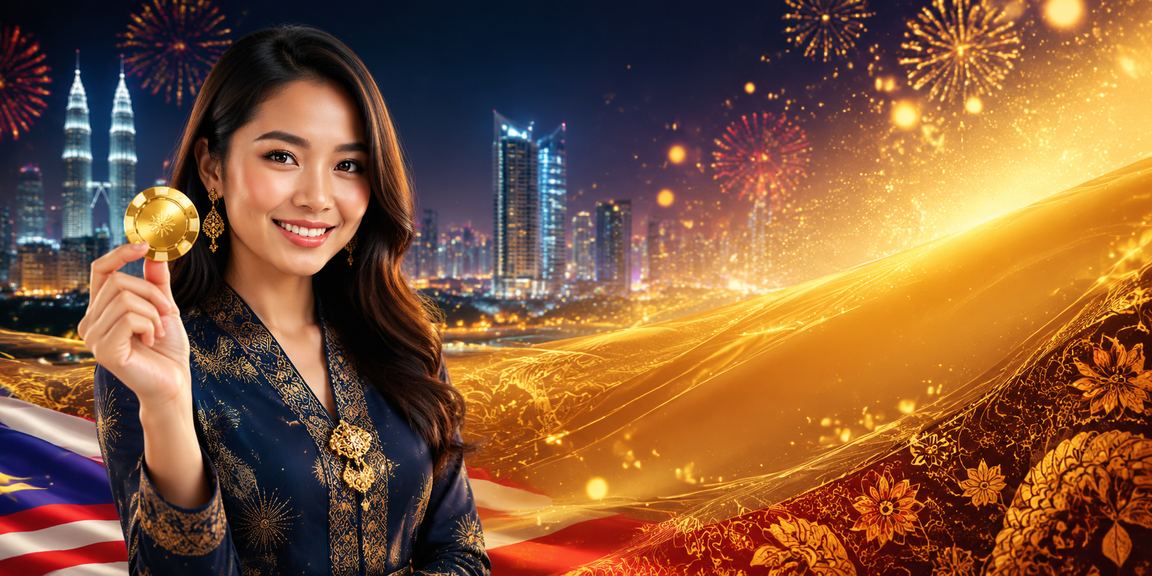 Ilustrasi Cabutan Loteri Malaysia dengan latar Petaling Jaya